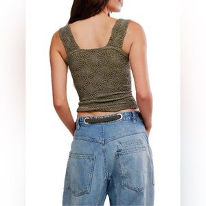 NWT- Free People Love Letter Cami in Hot Fudge (Brown)